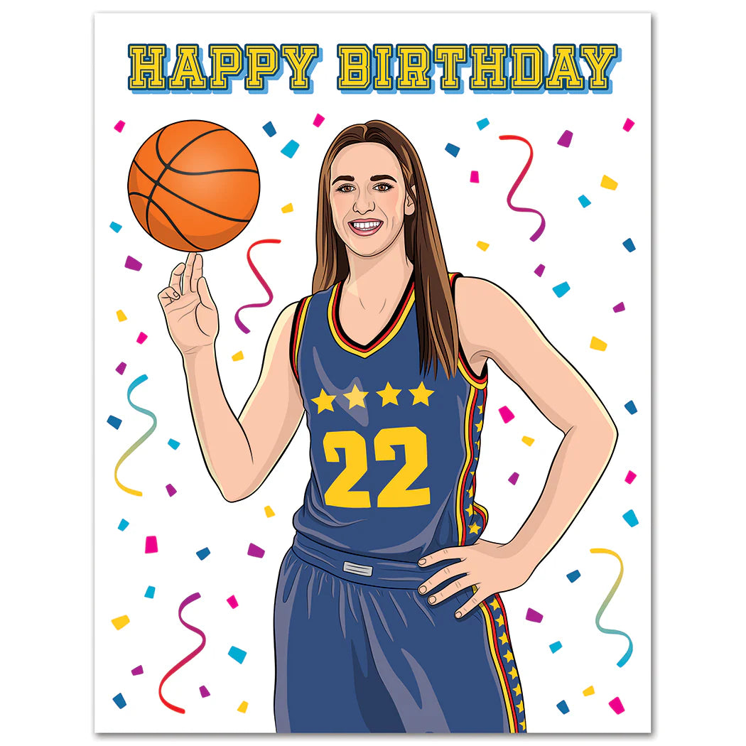 Caitlin Clark Birthday Greeting Card