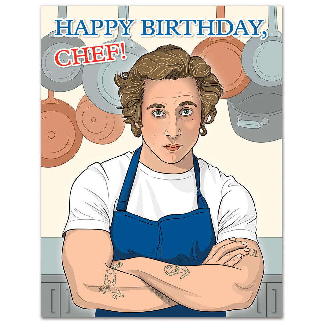 The Bear Yes, Chef Birthday Greeting Card