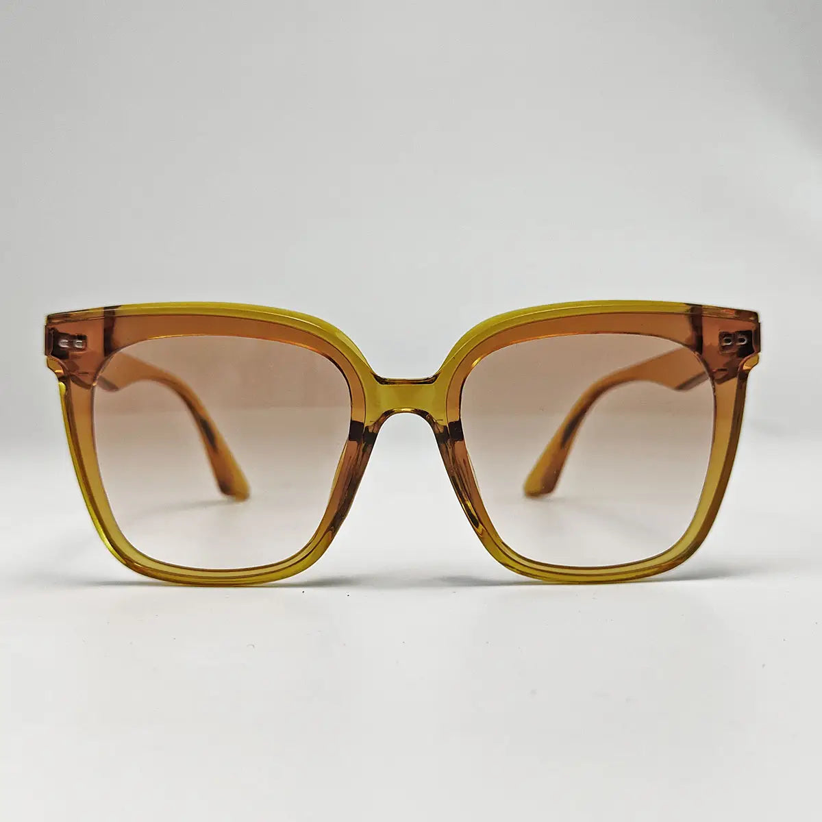 Retro Oversize Sunscreen Sunglasses - Brown