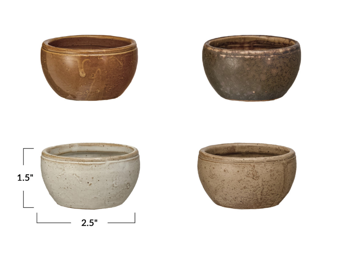 Vintage Reproduction Pinch Pot - Dark Brown