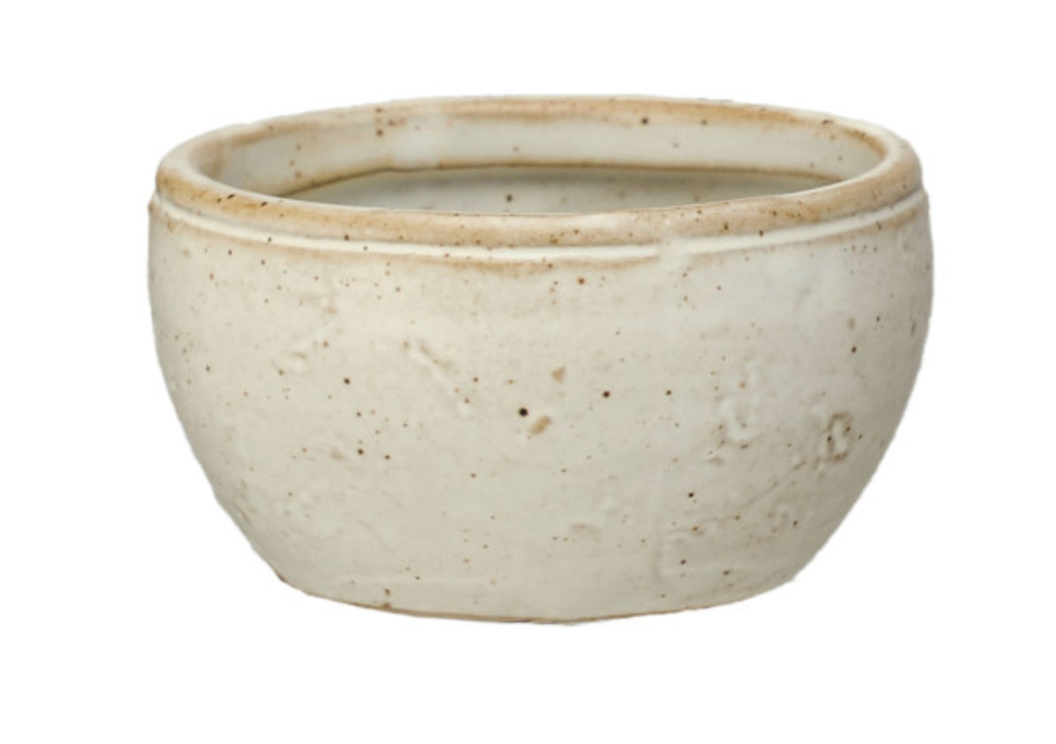 Vintage Reproduction Pinch Pot - White