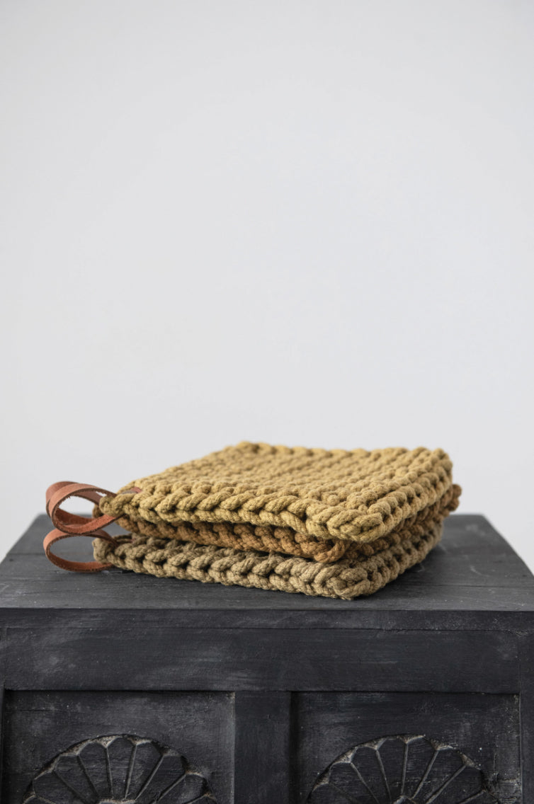 Crocheted Cotton Pot Holder