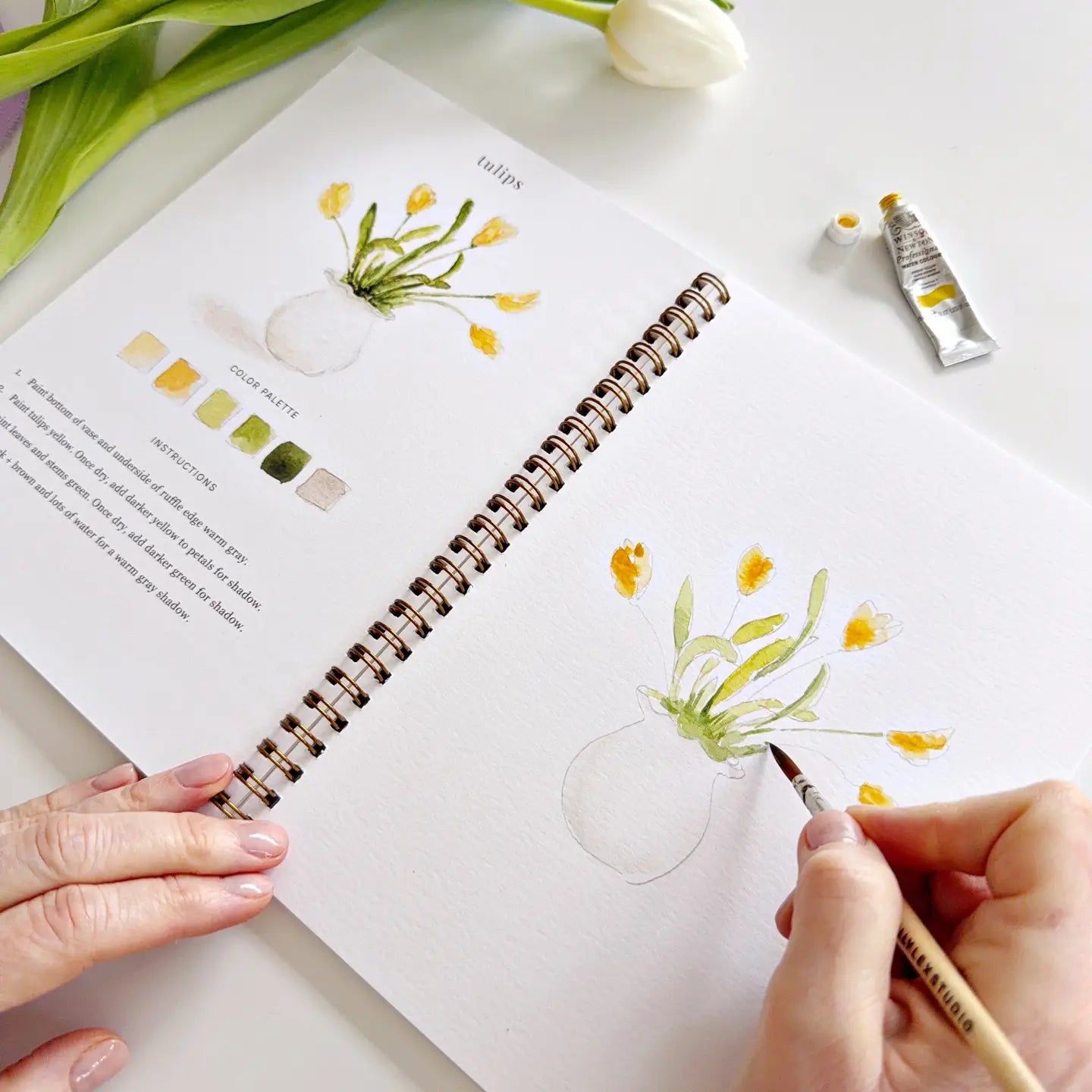 Springtime Watercolor Workbook