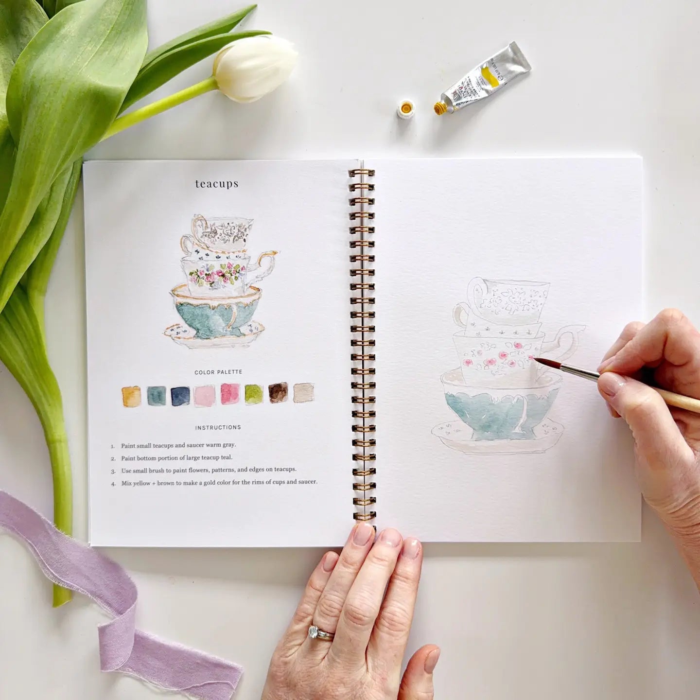 Springtime Watercolor Workbook