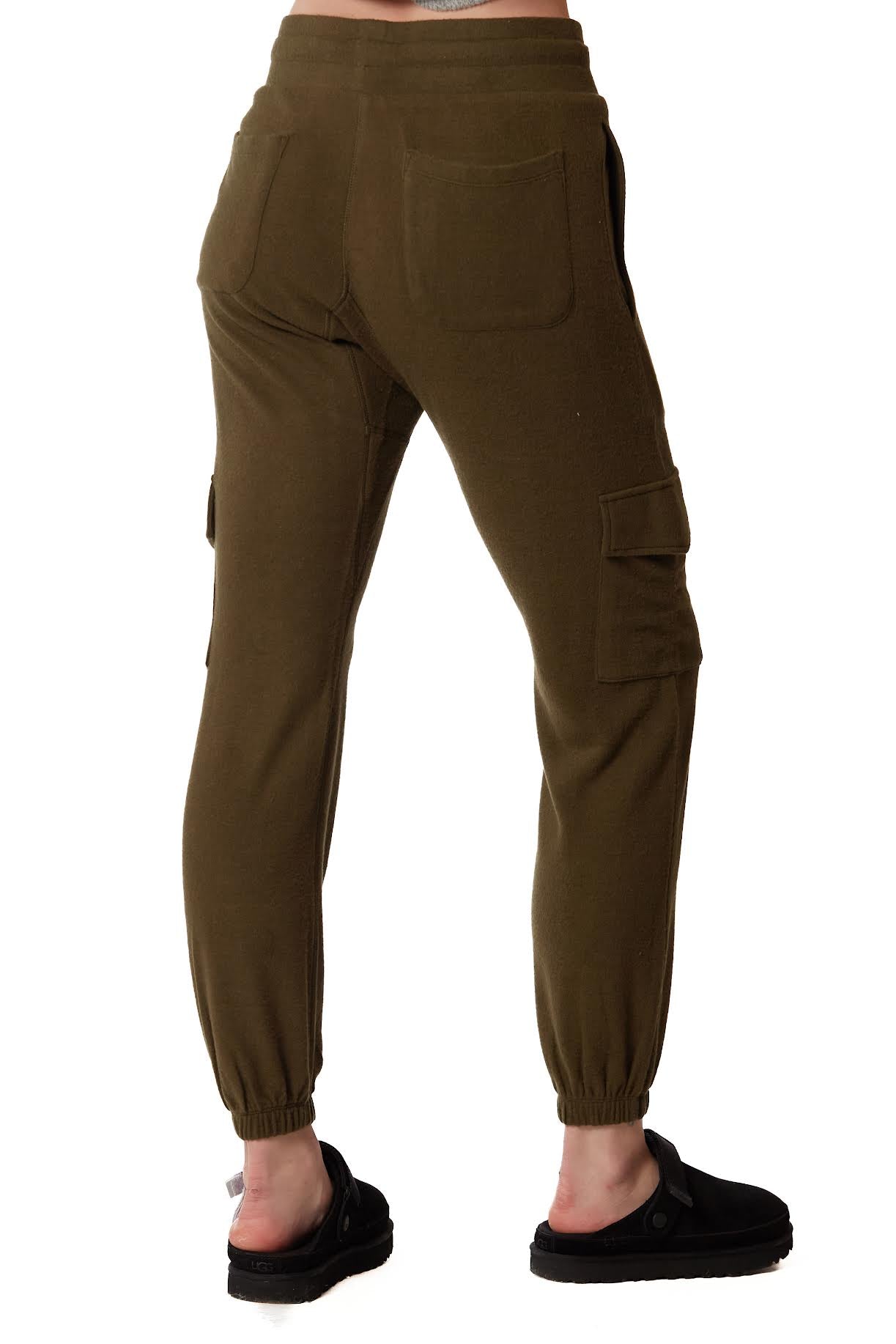 Sweat Pants with Side Pockets - Loden