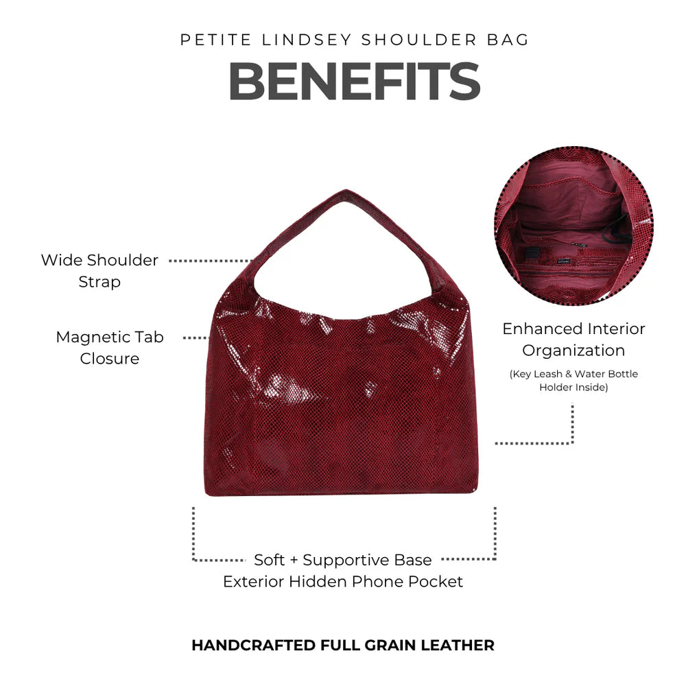 Petite Lindsey Shoulder Bag - Brown