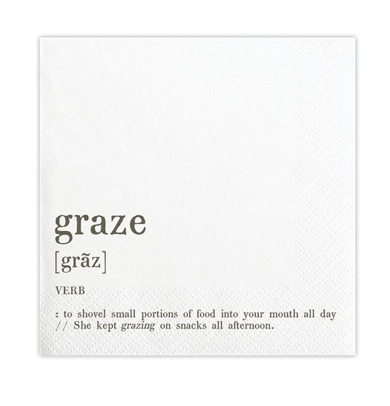 “Graze” Paper Cocktail Napkins