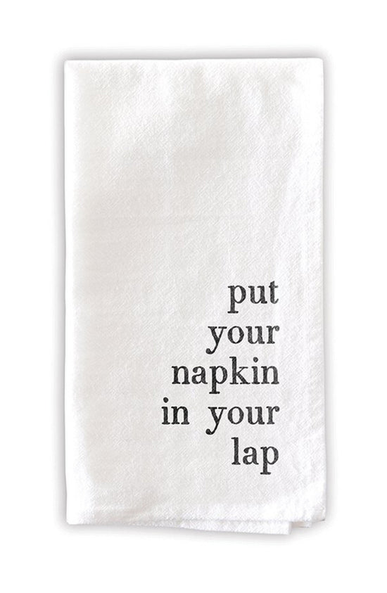 Mind Your Manners Cloth Dinner Napkins - Set of 6