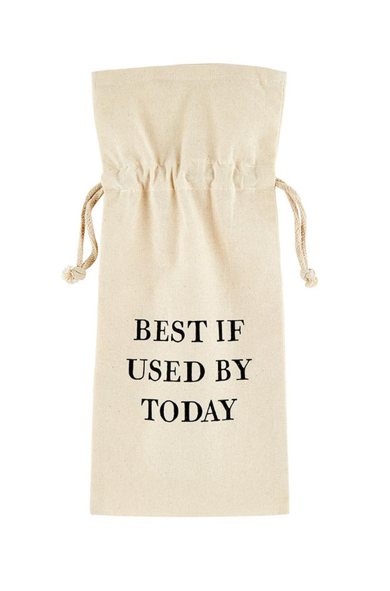 Best If Used Today Wine Bag