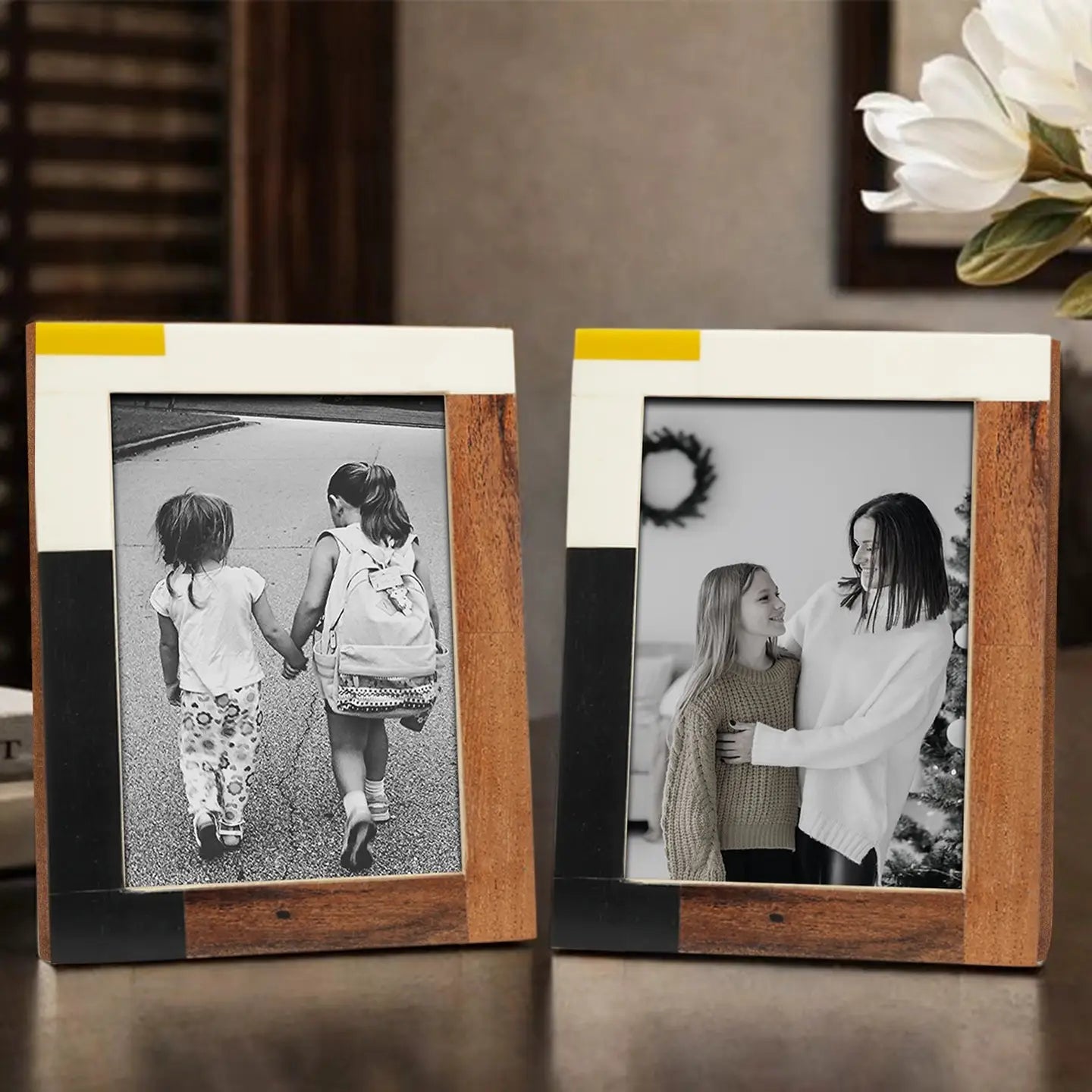 Mondrian Warm Oak Photo Frame - 8 x 10 Inches