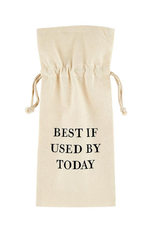 Best If Used Today Wine Bag