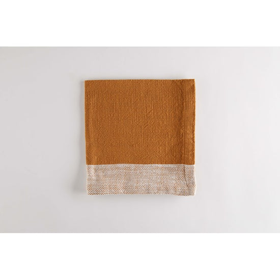 Telluride Two-Tone Honey Cloth Napkins - Set of 4