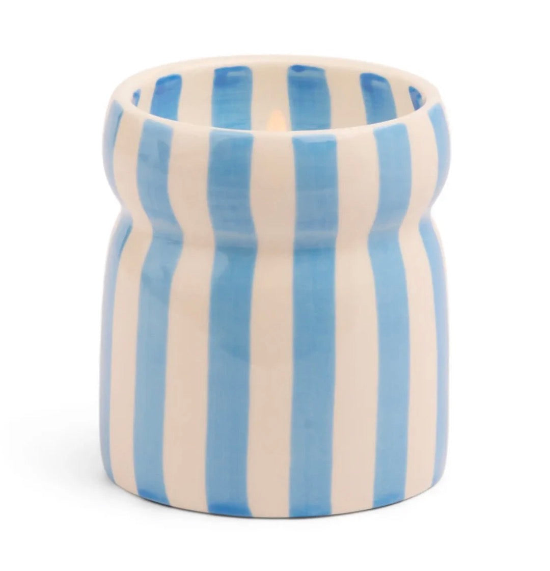 Cabana Gold Coast Candle - Blue Stripe - Lost at Sea