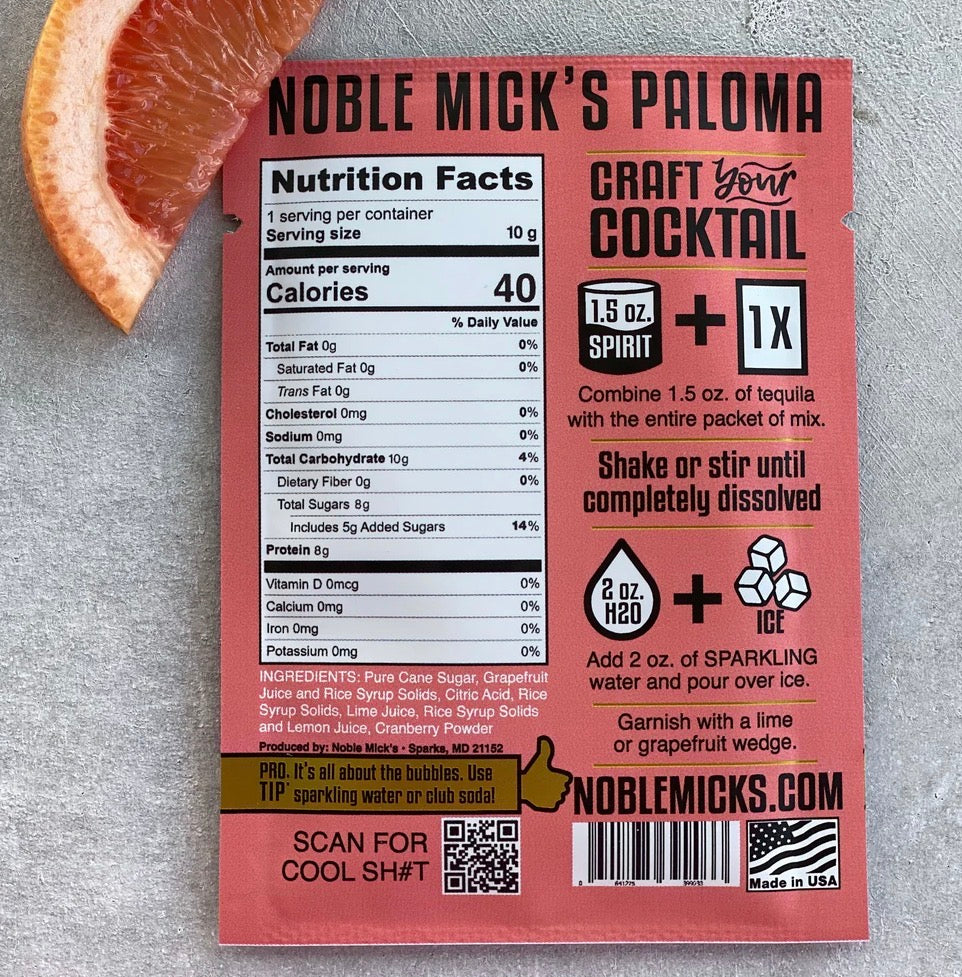 Paloma Single Serve Cocktail/Mocktail Mix
