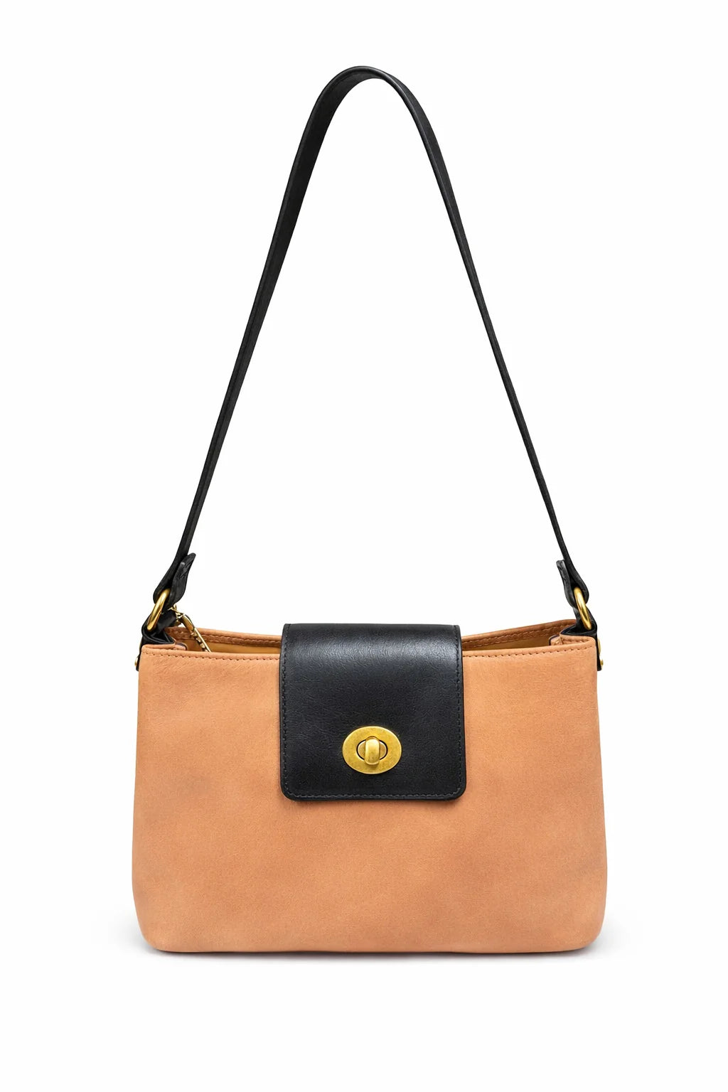 Tatiana Flap Crossbody Bag - Caramel