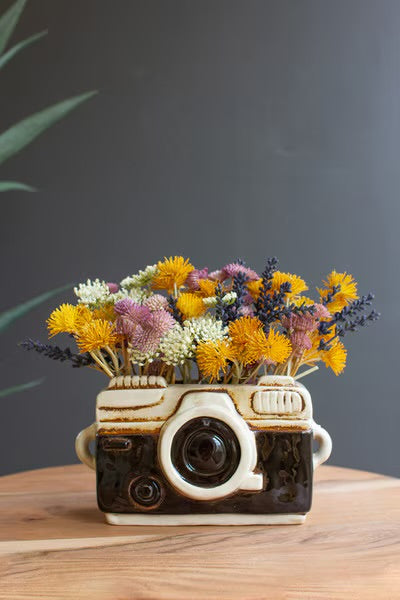 Camera Shaped Planter