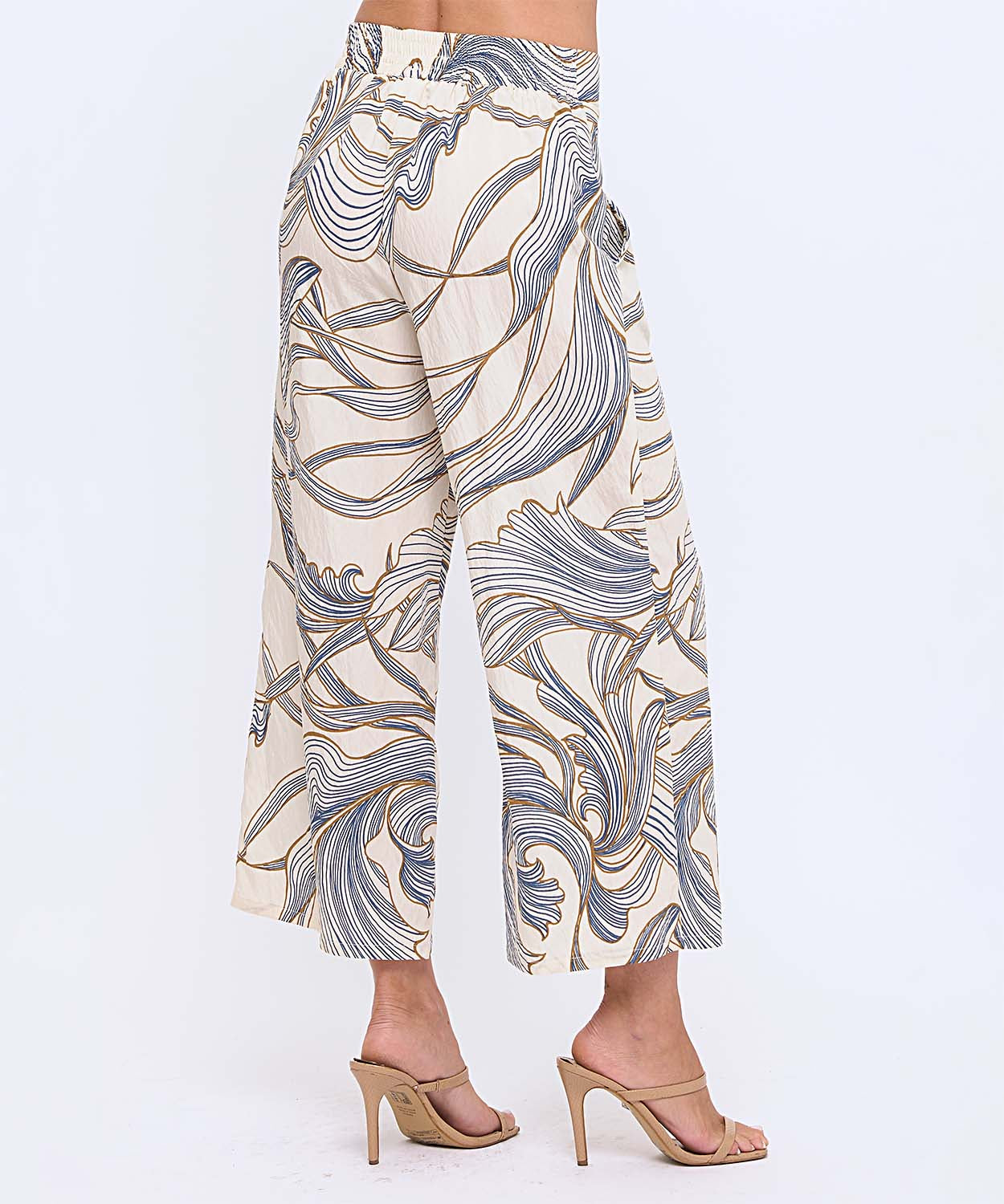 Wide Leg Printed Pants