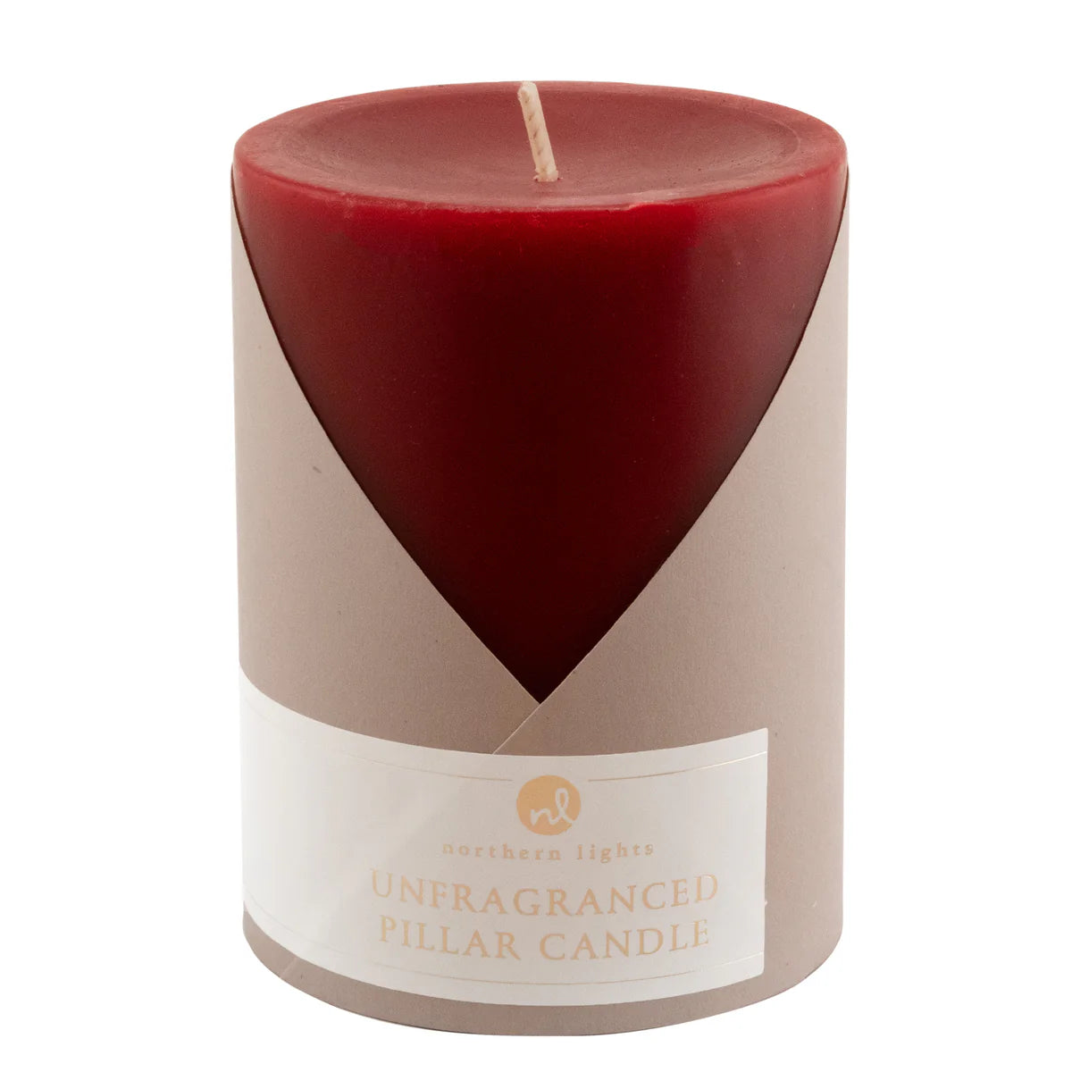 Pillar Candle - Crimson - 3x4 inches