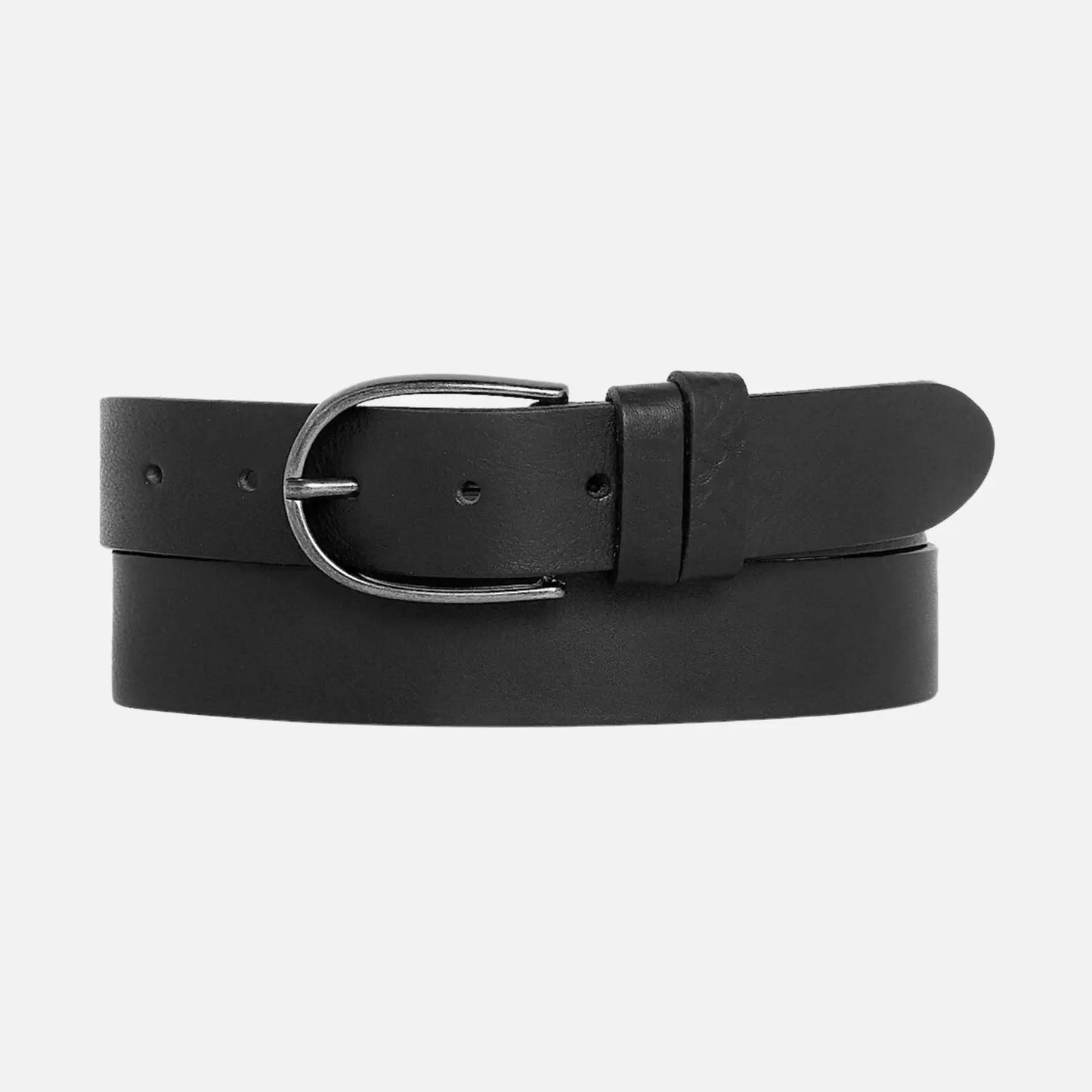 Dieke Classic Leather Belt - Black