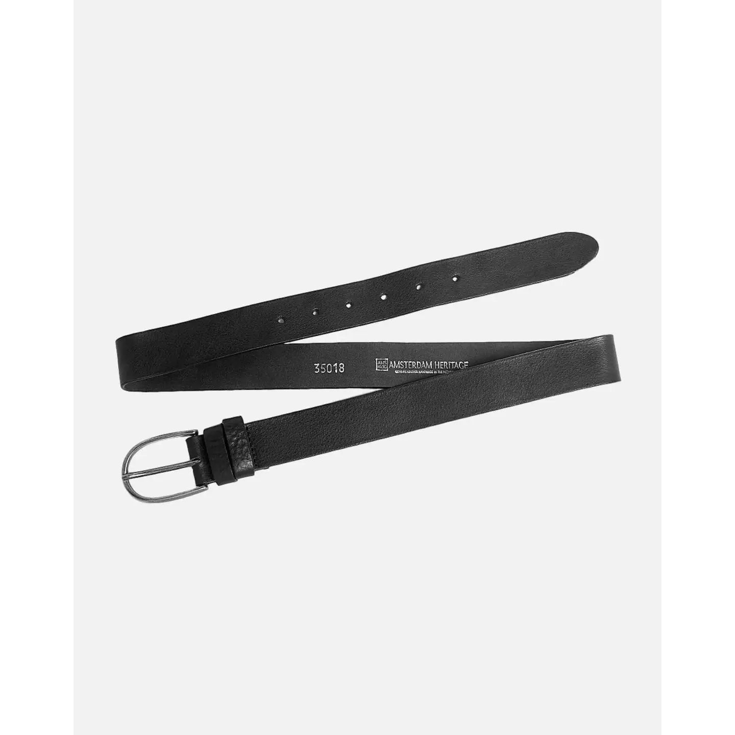 Dieke Classic Leather Belt - Black