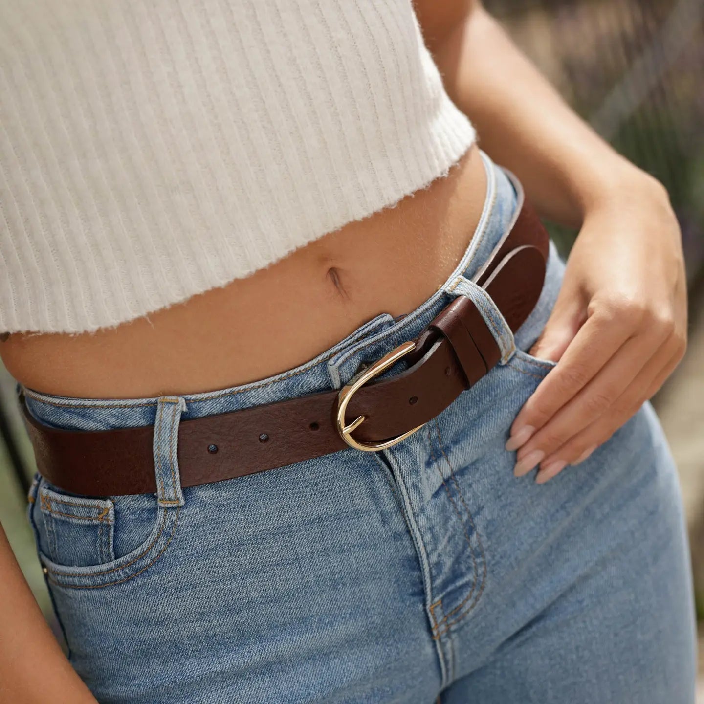 Drika Classic Leather Belt