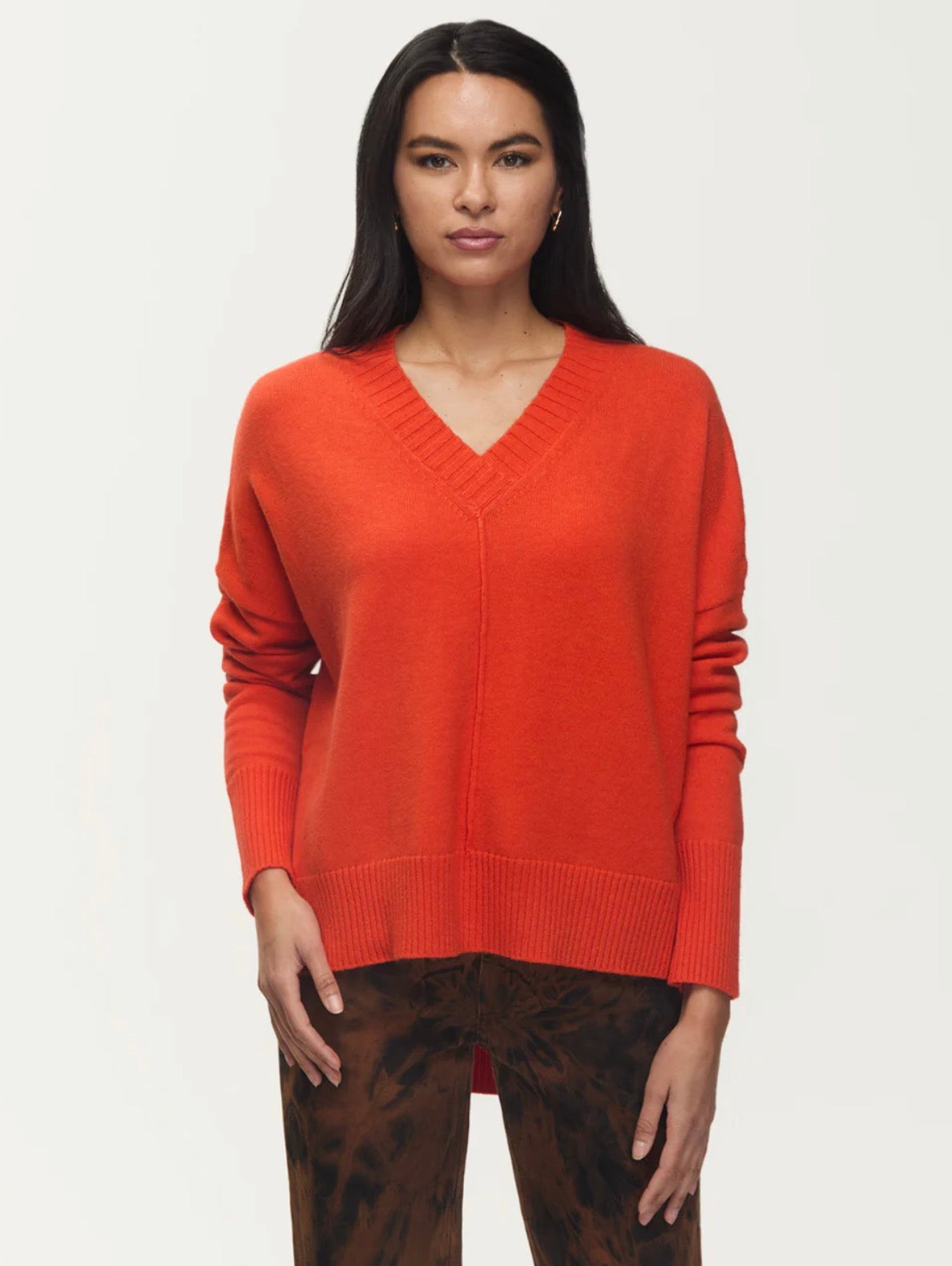Gwyneth Sweater - Orange Flambe