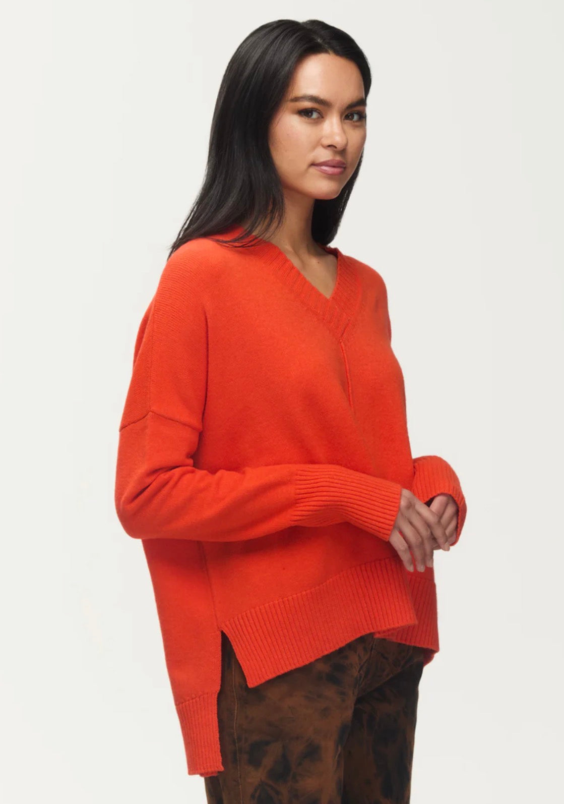 Gwyneth Sweater - Orange Flambe
