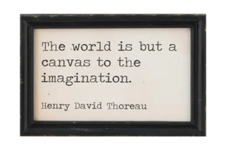 The World is a Canvas Framed Print