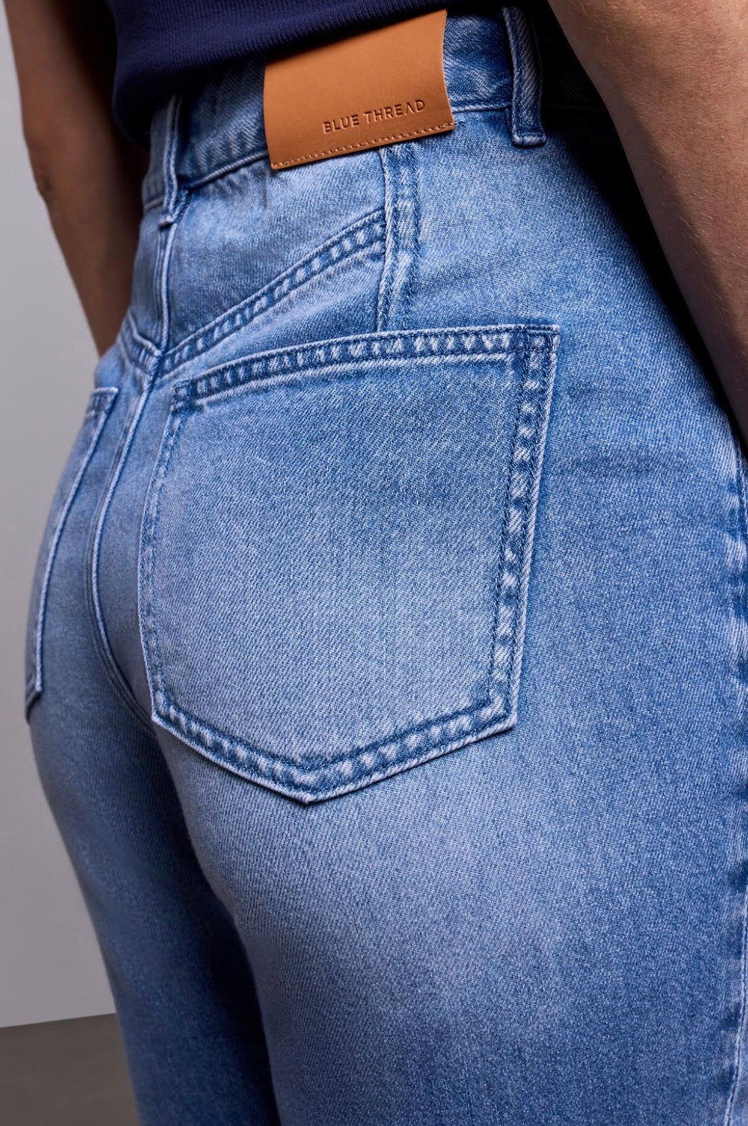 Sophia Curvy Straight 90s Jeans - Campus Blue