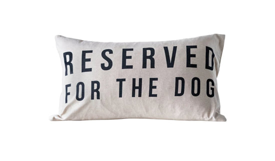 Reserved for the Dog Lumbar Pillow