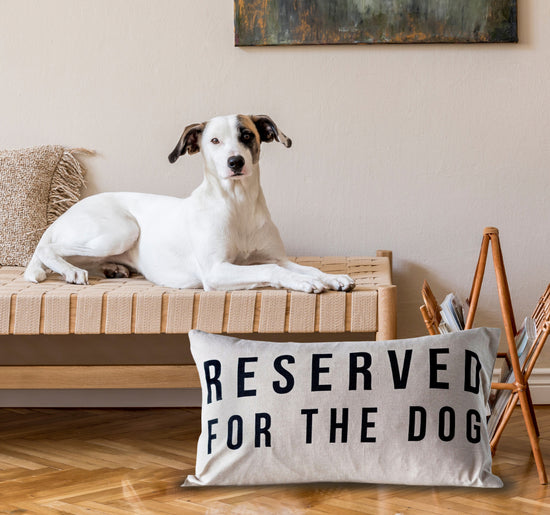 Reserved for the Dog Lumbar Pillow