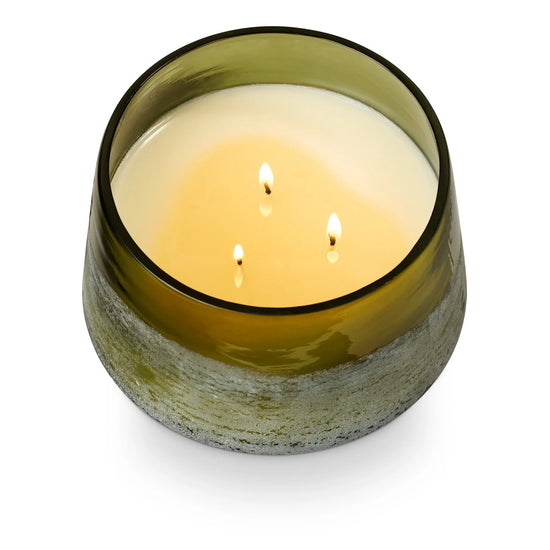 Large Baltic Glass Candle - Balsam & Cedar