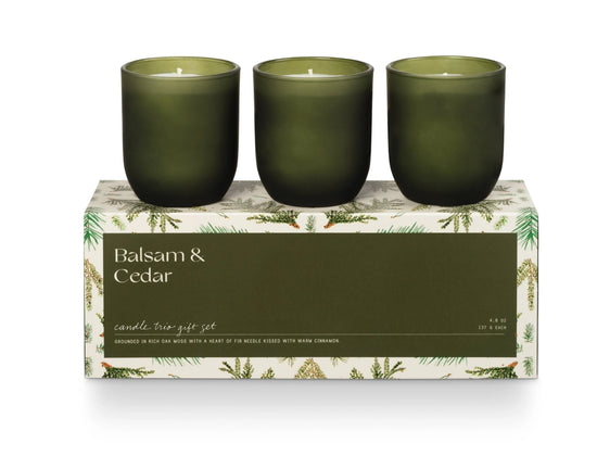 Balsam & Cedar Candle Trio Gift Set