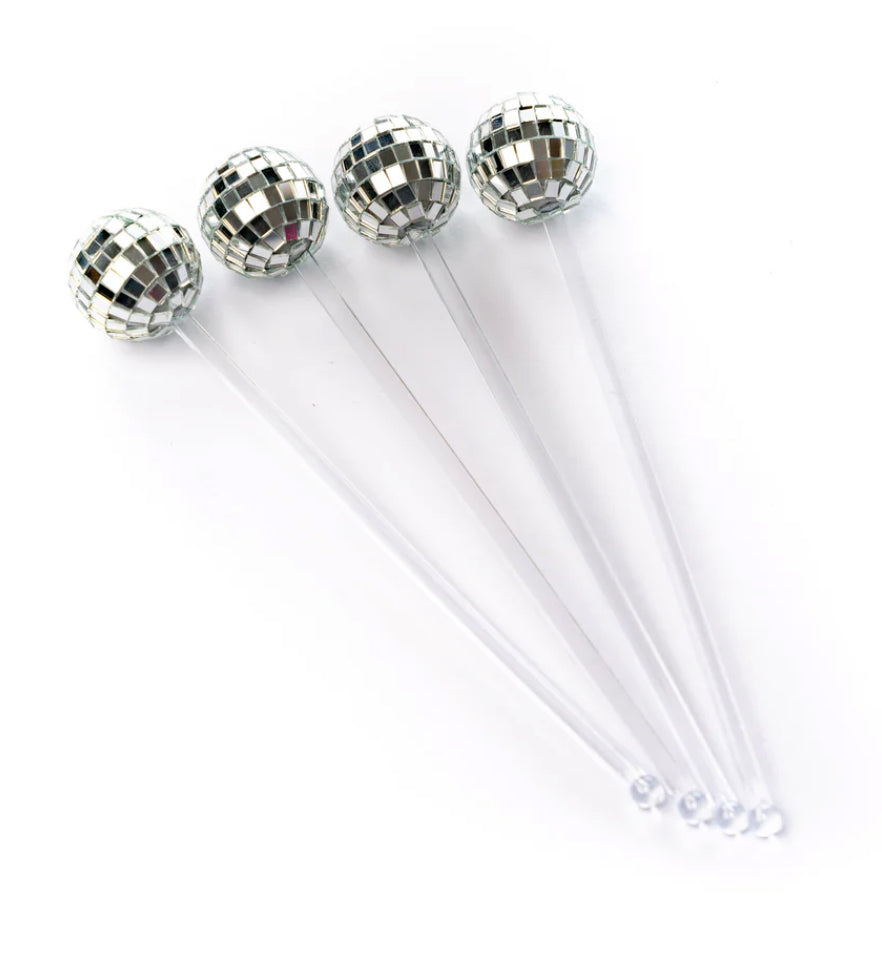 Disco Drink Stirrers - Package of 4