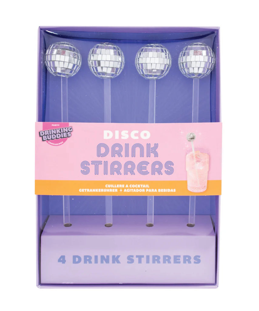 Disco Drink Stirrers - Package of 4