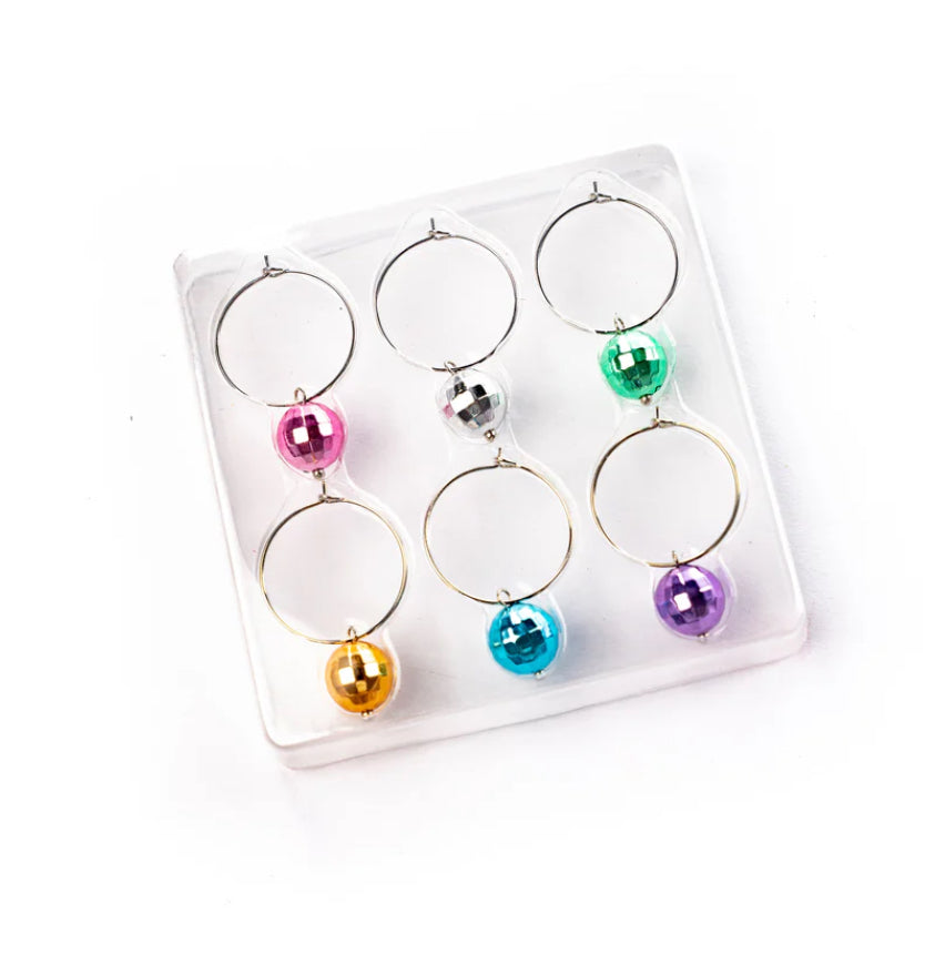 Disco Wine Charms - Package of 6