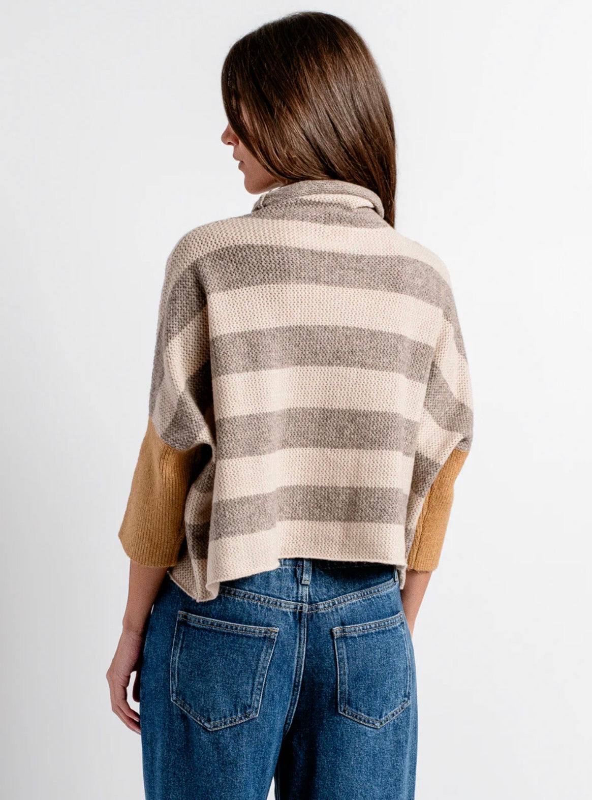 London Striped Sweater - Beige Multi