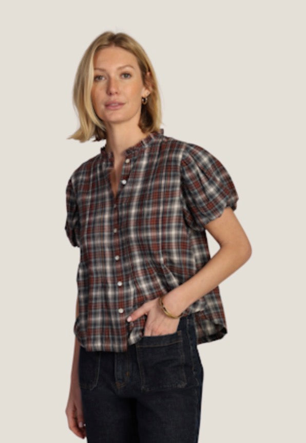 Finley Top - Plaid