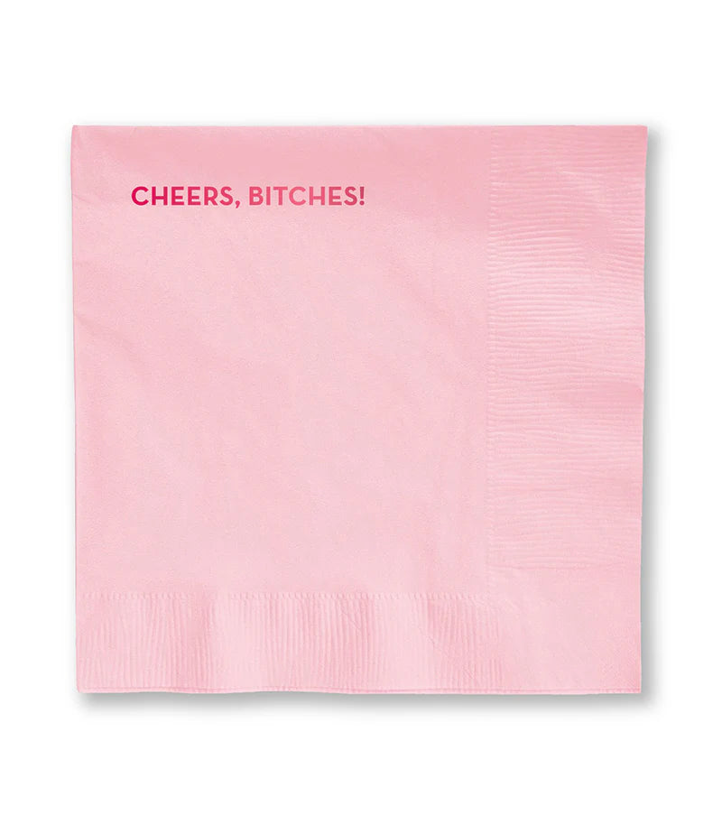 Cheers, Bitches Paper Cocktail Napkins