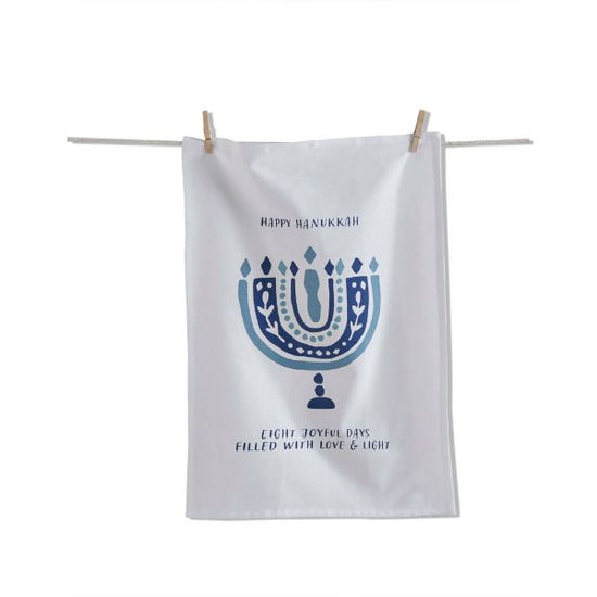 Happy Hanukkah Tea Towel