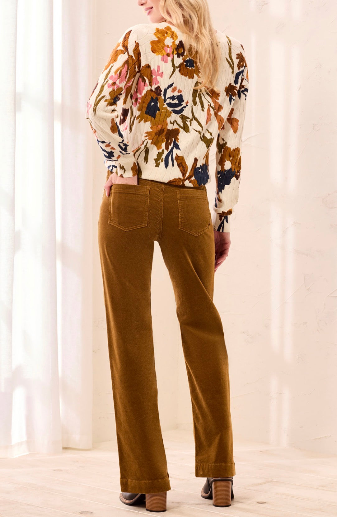 Five-Pocket Corduroy Pants - Dull Gold