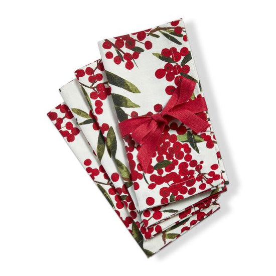 Sprig Design Cloth Napkins - Set of 4