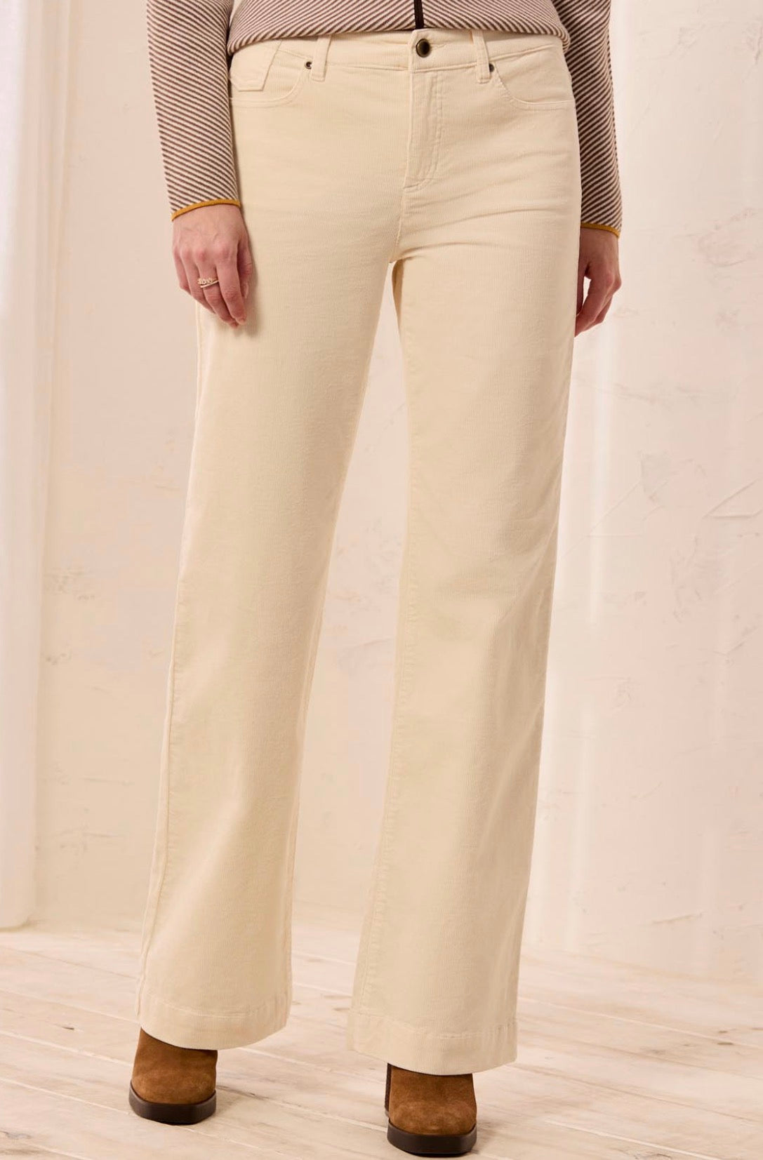Five-Pocket Corduroy Pants - Moonstone