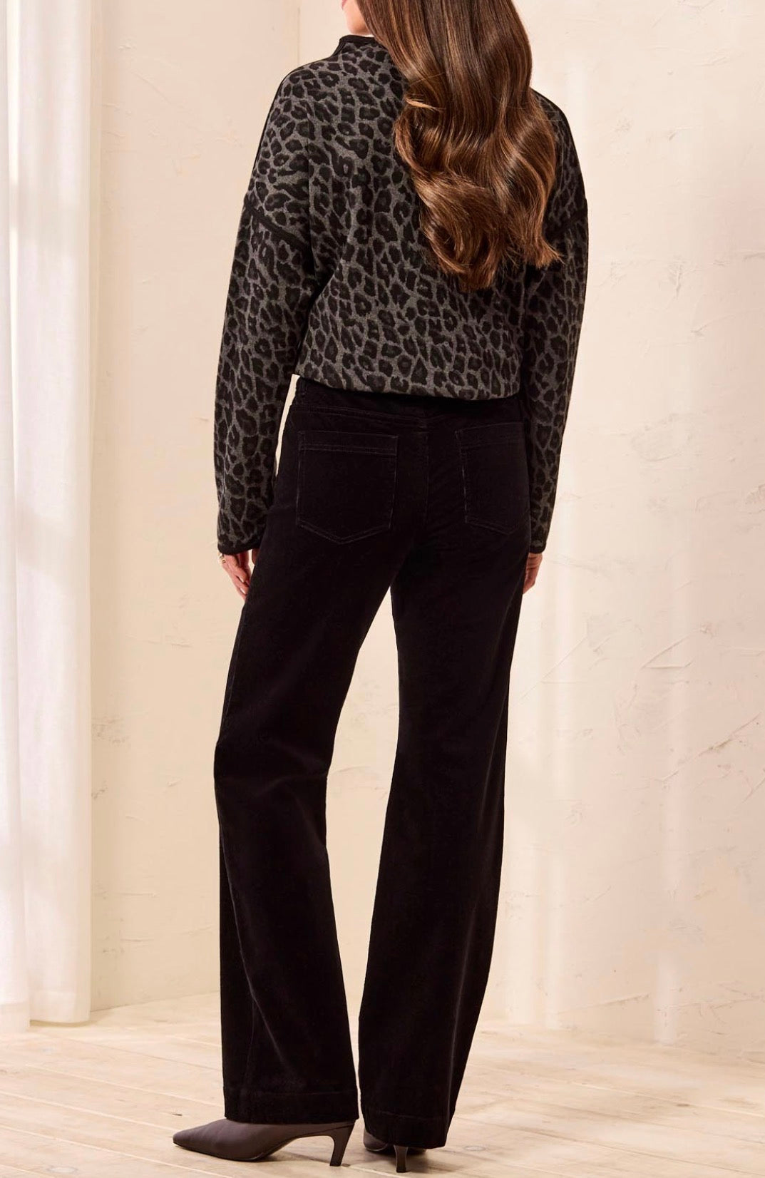 Five-Pocket Corduroy Pants - Black