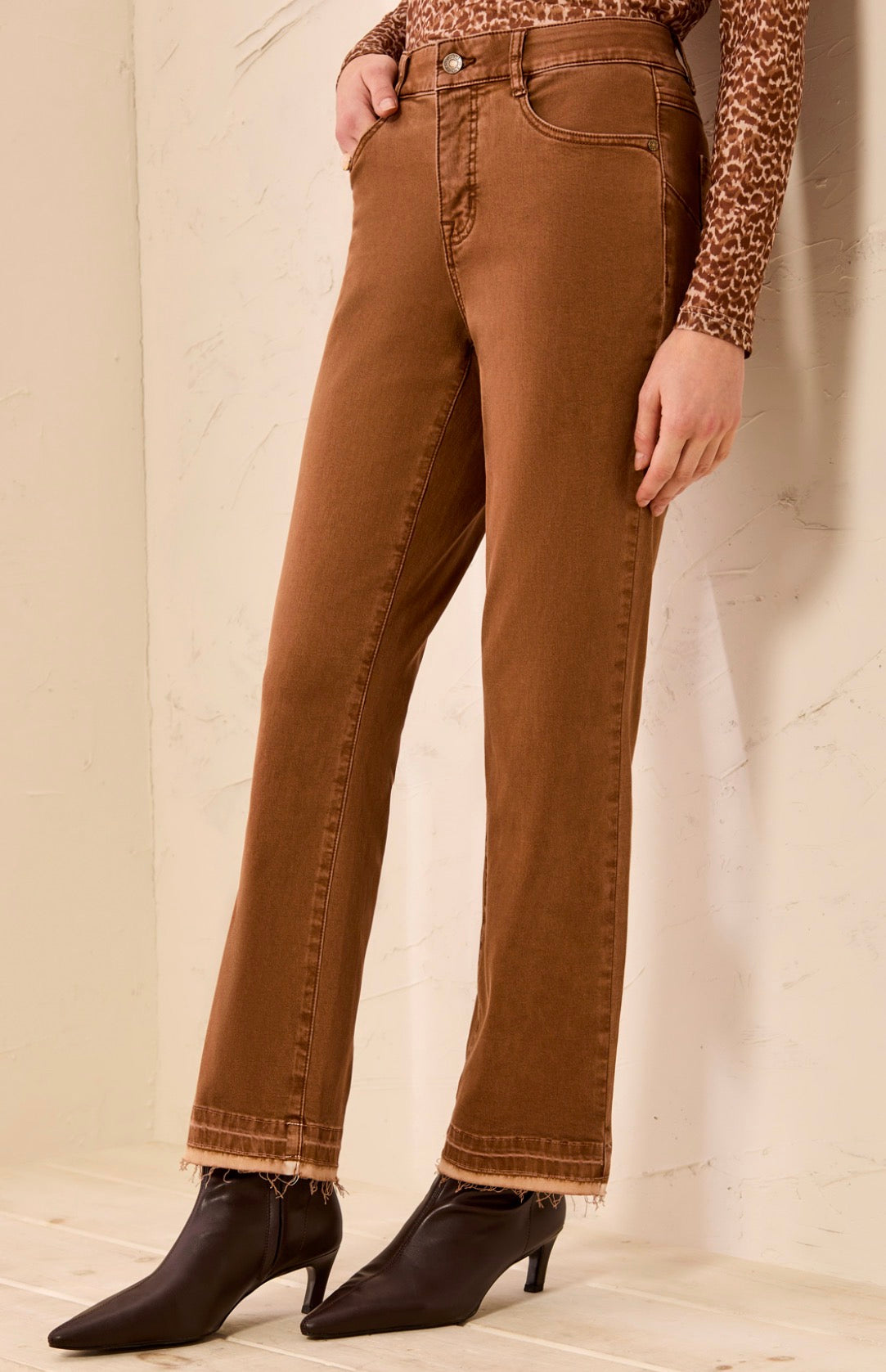 Sophia Curvy Micro Flare Jeans - Hazelwood