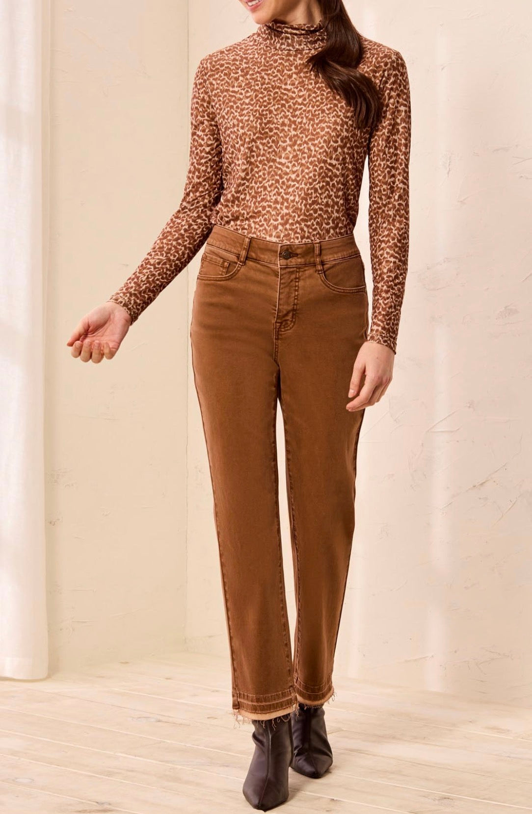 Sophia Curvy Micro Flare Jeans - Hazelwood