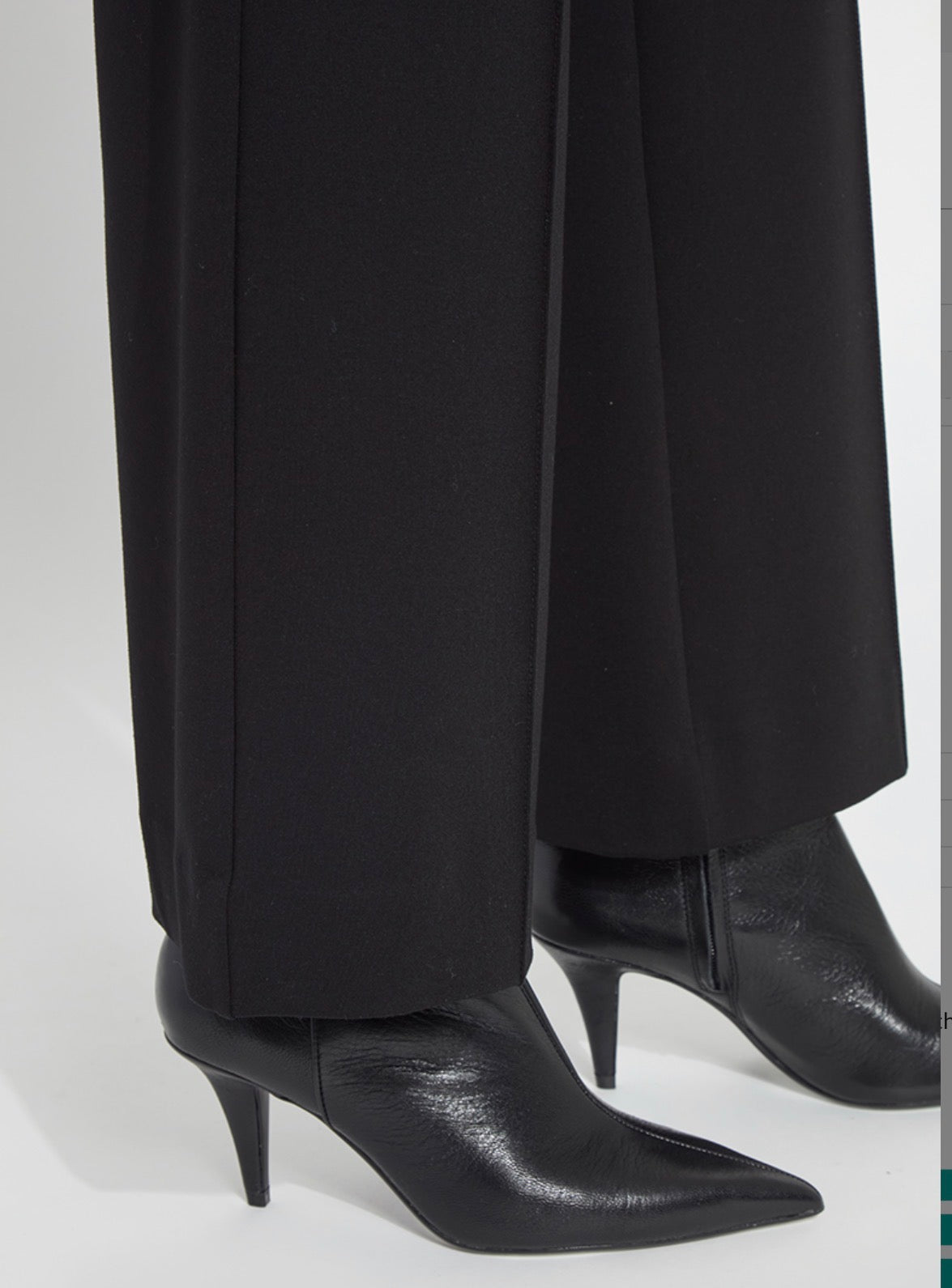 Nadia Full Length Ponte Pants - Black