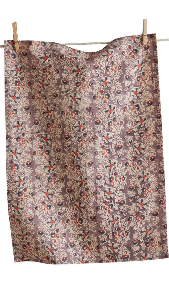 Lavender Printed Tea Towel