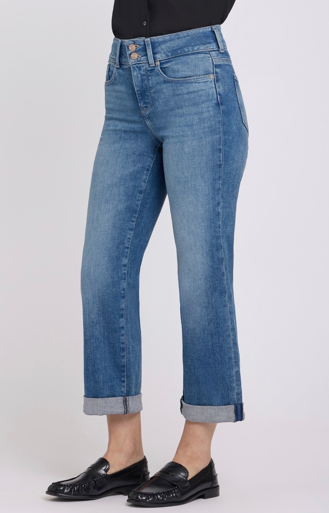 Bailey Relaxed Straight Jeans - Breezy Palms