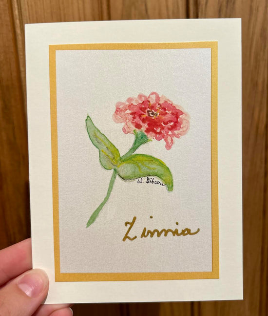 All Occasion Note Card -  Zinnia